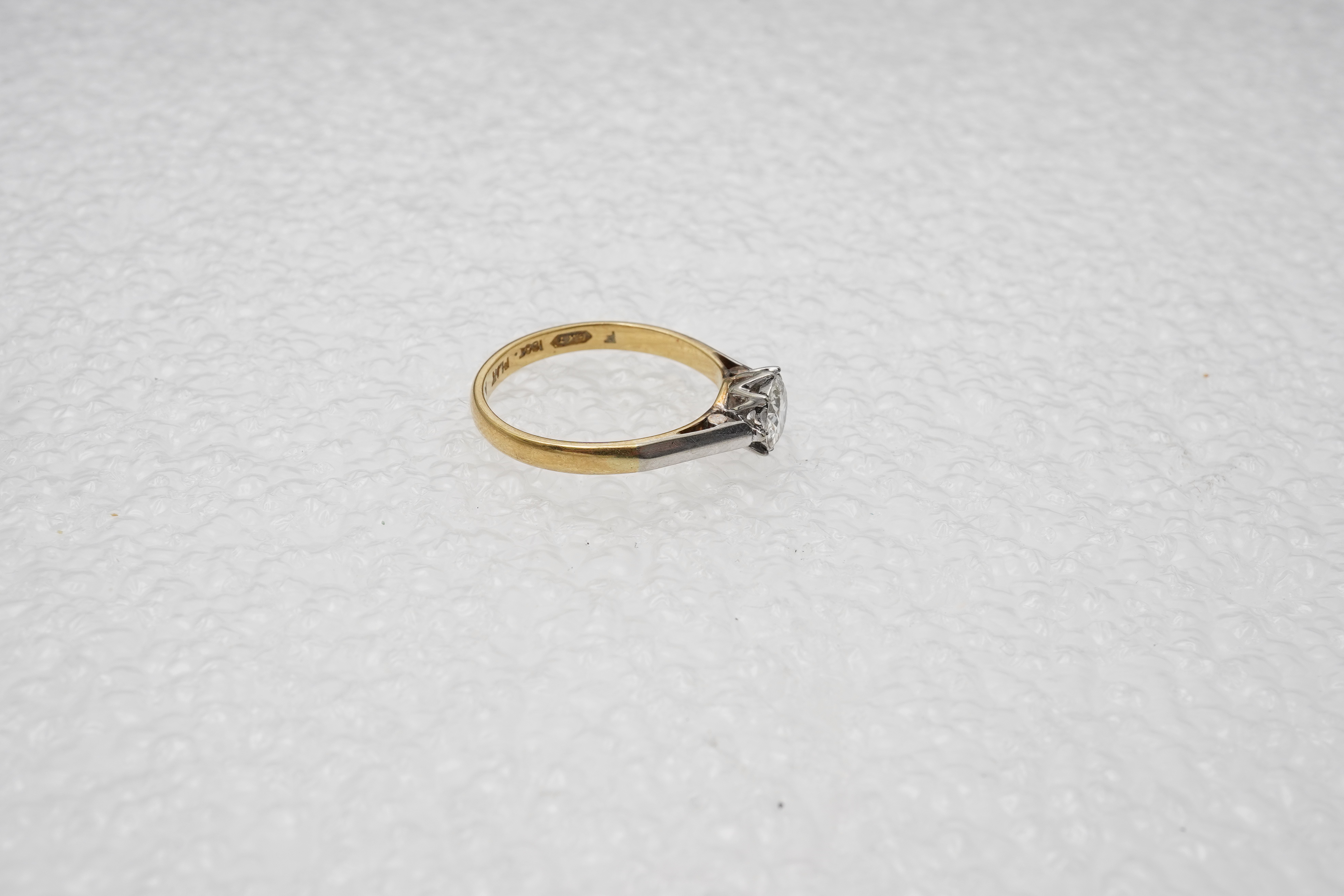 A diamond ring, early 20th century